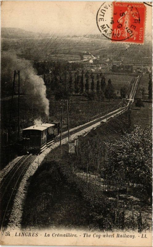 Carte postale ancienne Langres - La Cremaillere à Langres