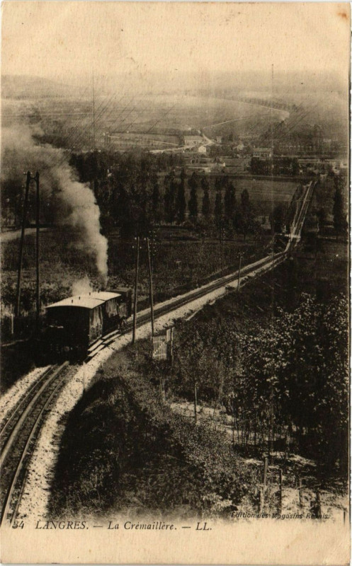 Carte postale ancienne Langres - La Cremaillere à Langres