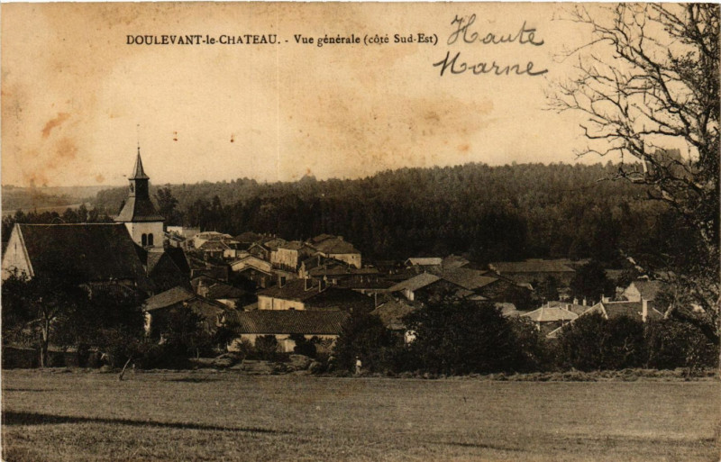 Carte postale ancienne Doulevant le Chateau - Vue generale à Doulevant-le-Château