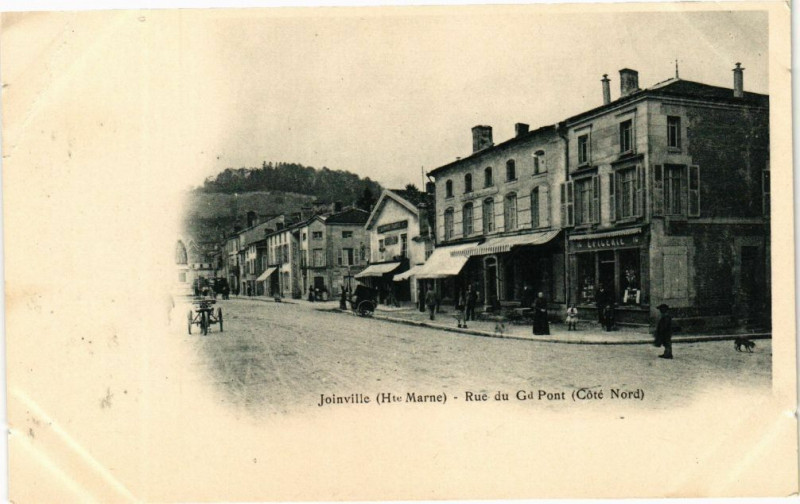 Carte postale ancienne Joinville - Rue du Grand-Pont à Joinville