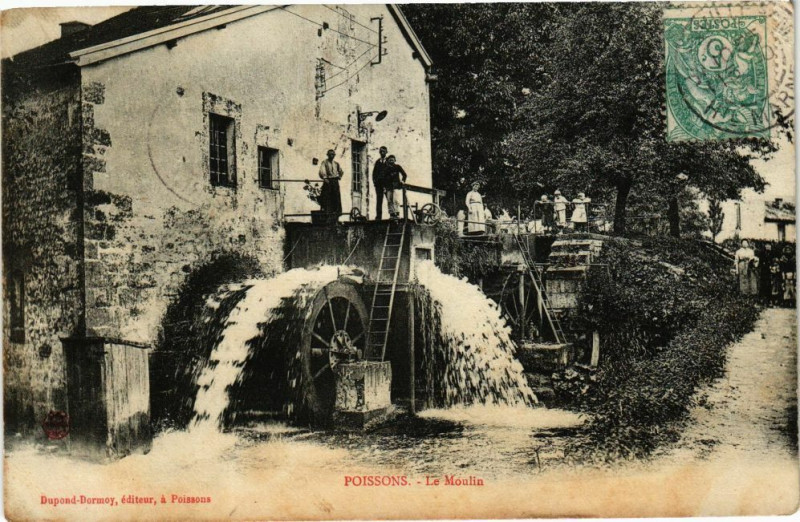 Carte postale ancienne Poissons - Le Moulin à Poissons