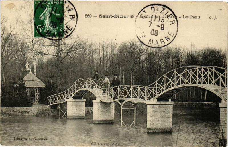 Carte postale ancienne Saint-Dizier - La Marina à Saint-Dizier