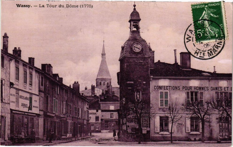 Carte postale ancienne Wassy - La Tour du Dome à Wassy