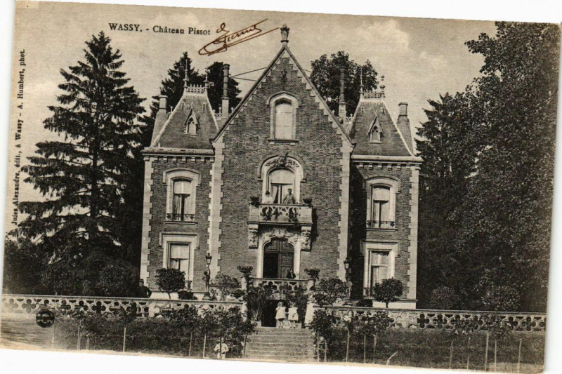 Carte postale ancienne Wassy - Chateau Pissot à Wassy