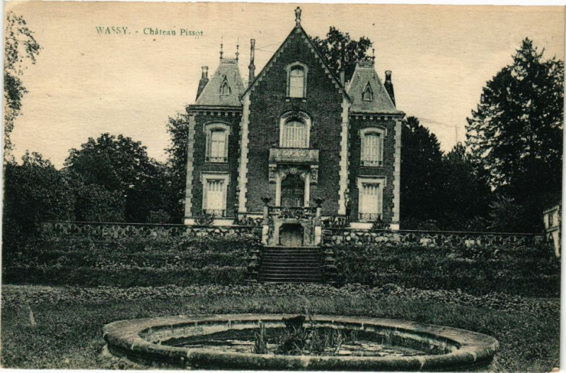 Carte postale ancienne Wassy - Chateau Pissot à Wassy