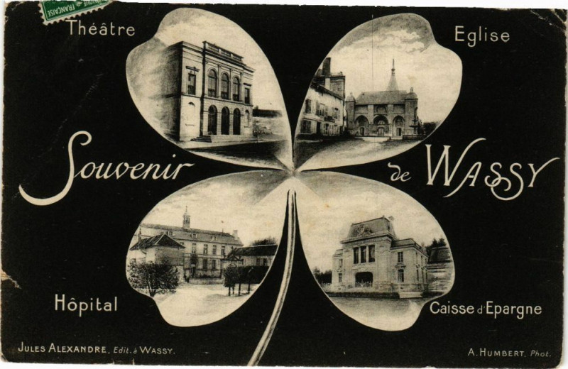 Carte postale ancienne Souvenir de Wassy à Wassy
