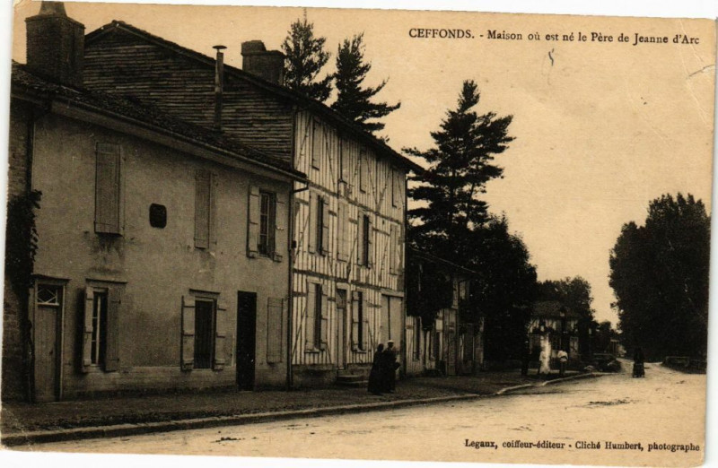 Carte postale ancienne Ceffonds - Maison ou est ne le Pere à Ceffonds