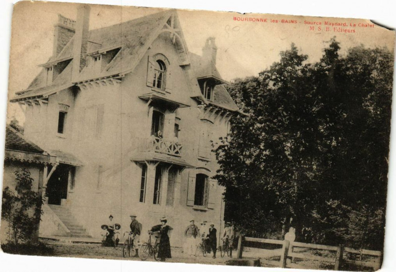 Carte postale ancienne Bourbonne les Bains - Source Maynard à Bourbonne-les-Bains