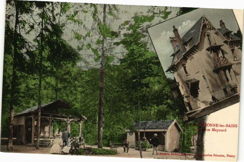 Carte postale ancienne Bourbonne les Bains - La Source Maynard à Bourbonne-les-Bains
