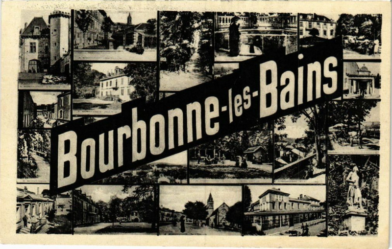 Carte postale ancienne Bourbonne les Bains à Bourbonne-les-Bains