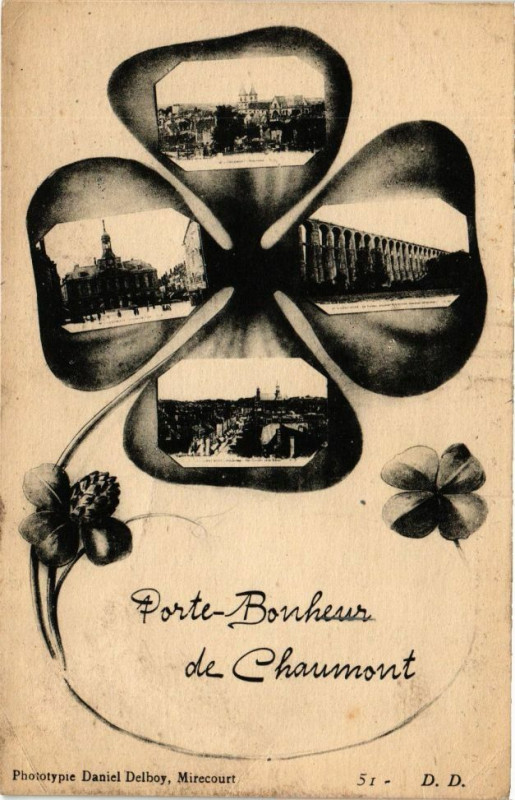 Carte postale ancienne Porte Bonheus de Chaumont à Chaumont