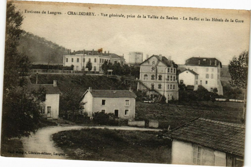 Carte postale ancienne Chalindrey - Vue generale à Chalindrey