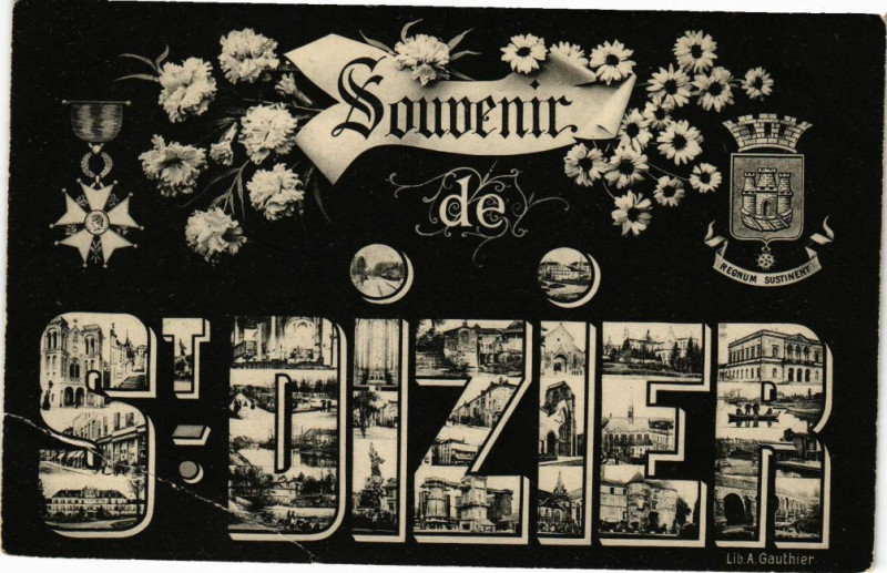 Carte postale ancienne Souvenir de Saint-Dizier à Saint-Dizier