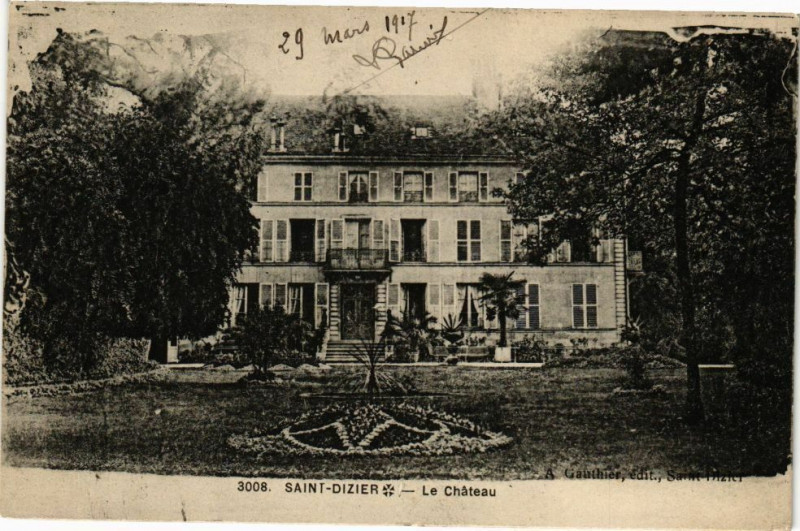 Carte postale ancienne Saint-Dizier - Le Chateau à Saint-Dizier