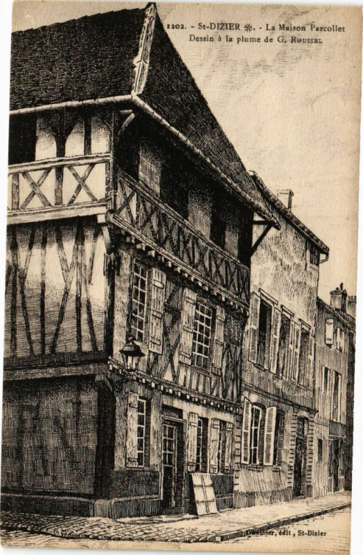 Carte postale ancienne Saint-Dizier - La Maison Parcollet à Saint-Dizier