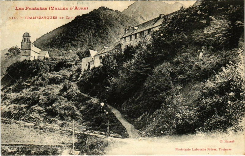 Carte postale ancienne Vallée D'Aure - Tramezaygues