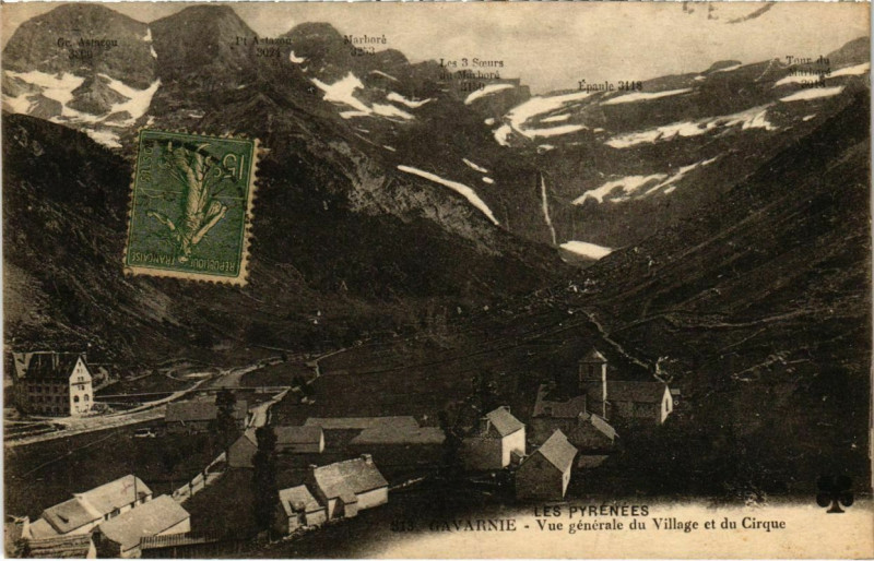 Carte postale ancienne Saint-Savin à Saint-Savin