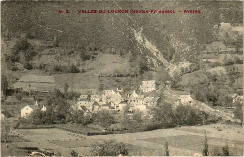 Carte postale ancienne Vallée du Louron - Avajan à Avajan