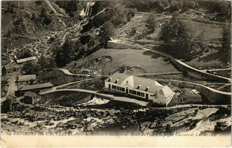 Carte postale ancienne Environs de Cauterets - Petit Saint-Sauveur et Maubourat à Cauterets