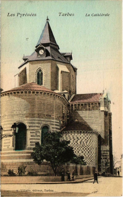 Carte postale ancienne Tarbes - La Cathédrale à Tarbes