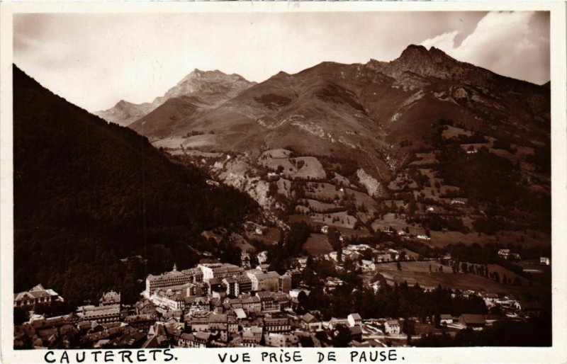 Carte postale ancienne Vue générale prise de Pause (alt. 842 m.) à Ris