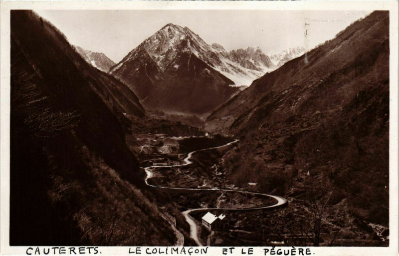 Carte postale ancienne Le Colimacon et le Péguére (alt. 2187m.)
