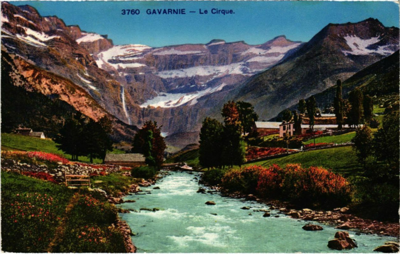 Carte postale ancienne Gavarnie - Le Cirque