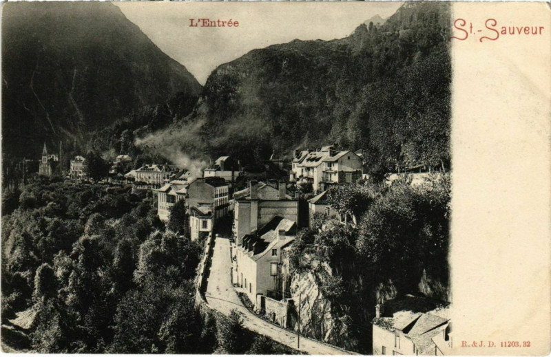 Carte postale ancienne Saint- Sauveur L'Entrée