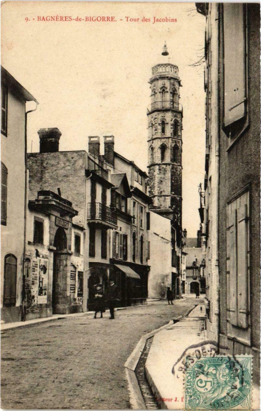 Carte postale ancienne Bagneres-de-Bigorre - Tour de Jacobins à Bagnères-de-Bigorre
