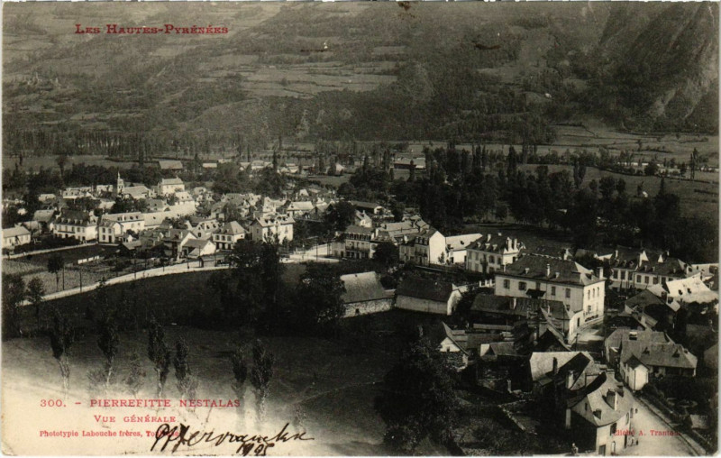 Carte postale ancienne Pierrefitte Nestalas Vue Générale à Pierrefitte-Nestalas