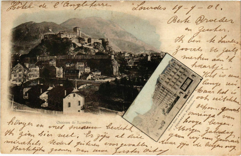 Carte postale ancienne Chateau de Lourdes à Lourdes