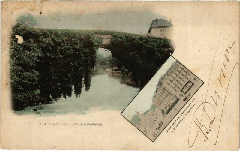 Carte postale ancienne Pont de Bétharram