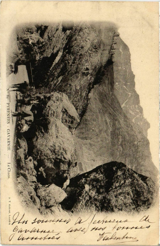 Carte postale ancienne Gavarnie Le Chaos