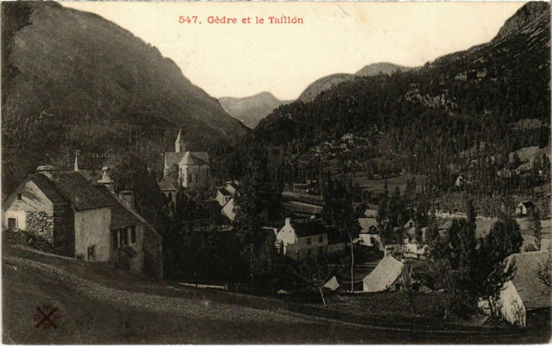 Carte postale ancienne Gédre et le Taillon