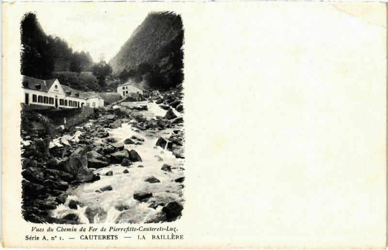 Carte postale ancienne Cauterets La Raillére à Cauterets