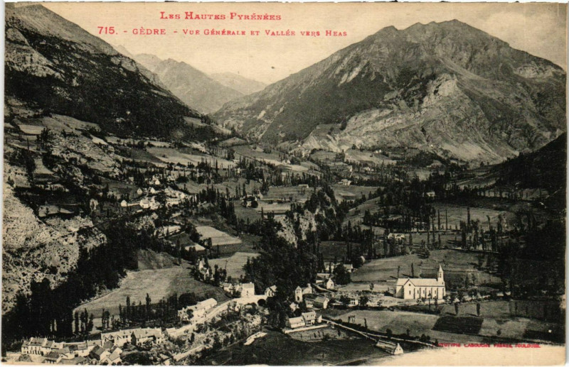 Carte postale ancienne Gédre Les Hautes Pyrénées