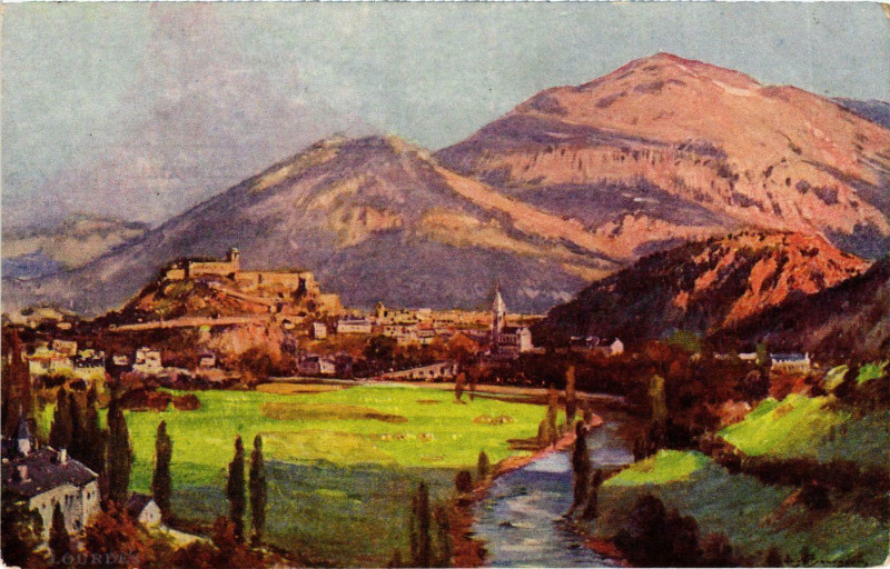 Carte postale ancienne Lourdes à Lourdes