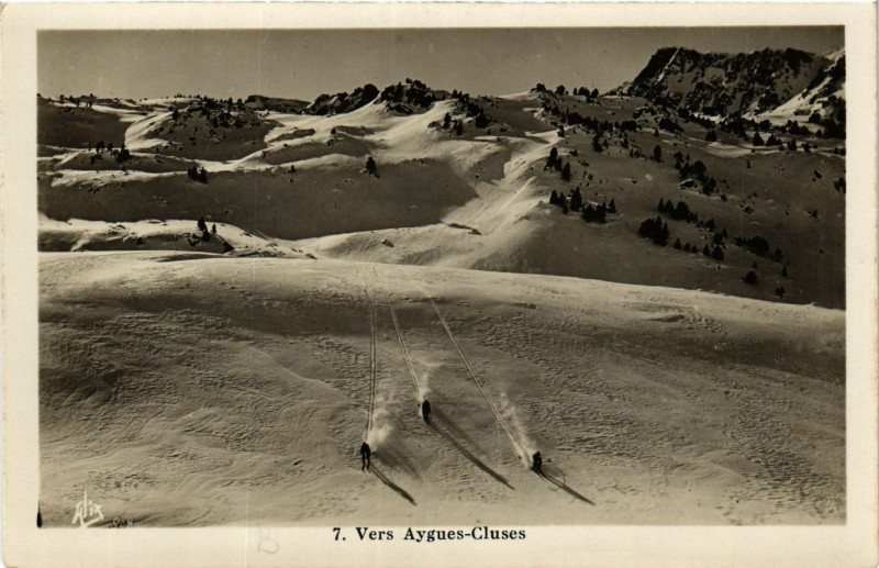 Carte postale ancienne Vers Aygues Cluses