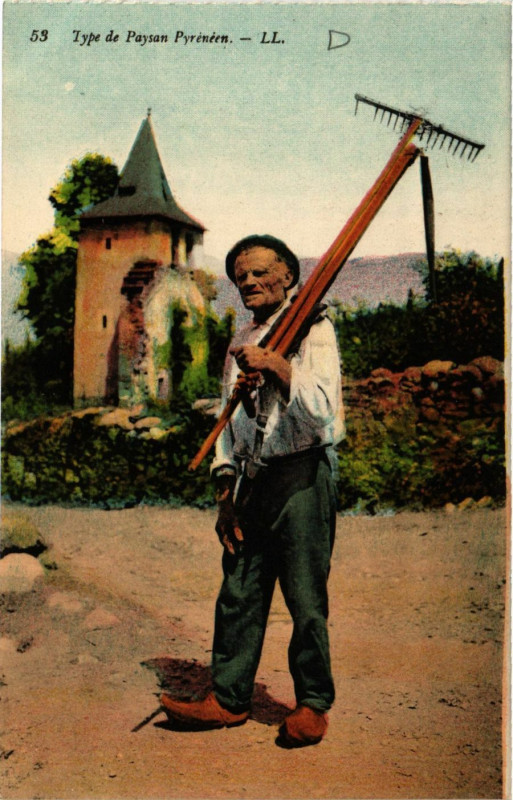 Carte postale ancienne Type de Paysan Pyrenéen