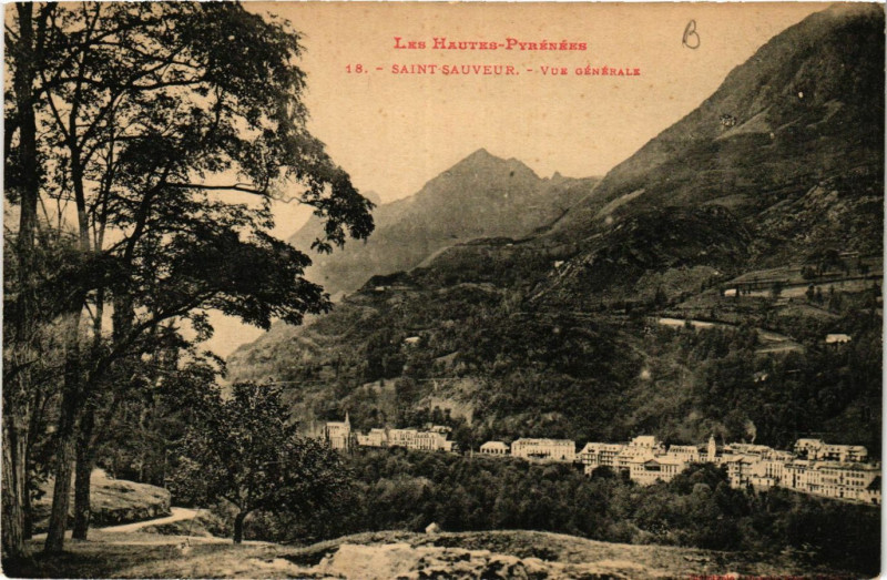 Carte postale ancienne Saint-Sauveur Vue générale