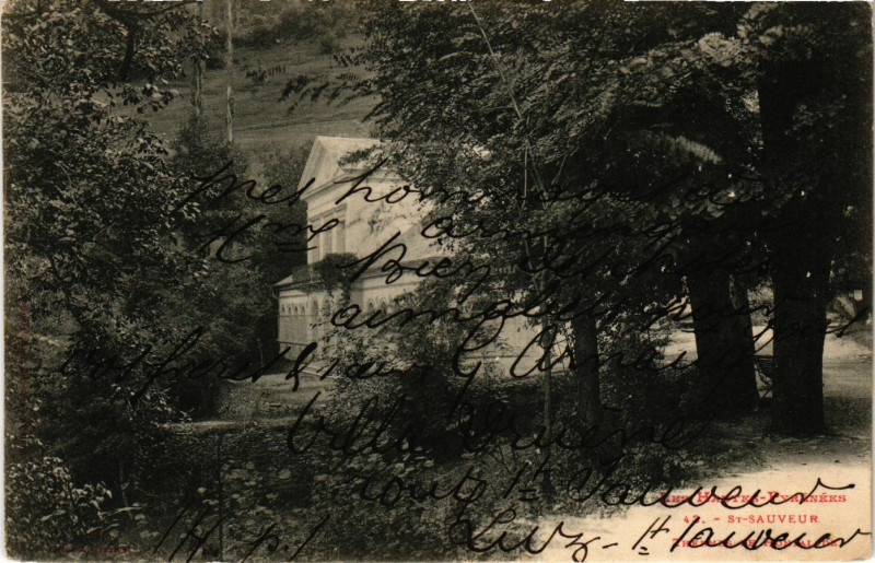 Carte postale ancienne Saint-Sauveur THERMes de Hontalade
