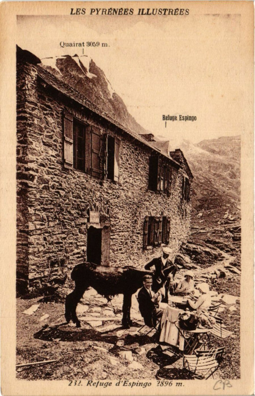Carte postale ancienne Refuge d'Espingo