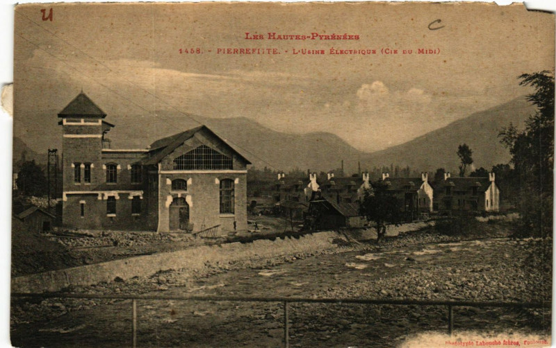 Carte postale ancienne Pierrefitte L'Usine Electrique