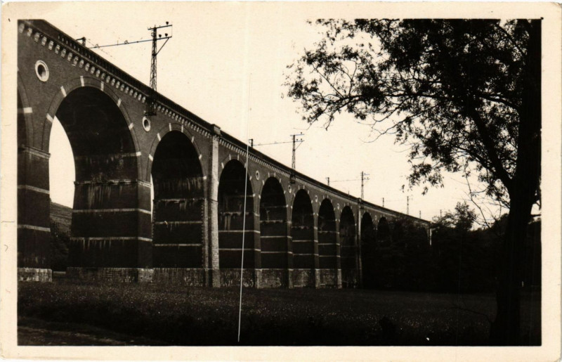 Carte postale ancienne Lanespede Le Viaduc à Lanespède