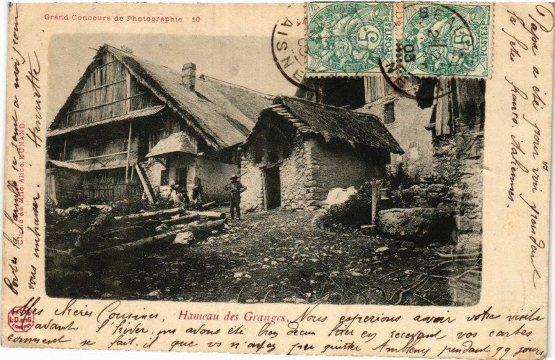 Carte postale ancienne Hameau des GRANGEs