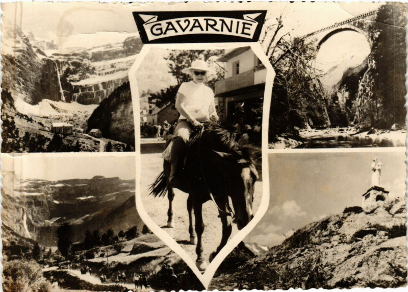 Carte postale ancienne Gavarnie Souvenir