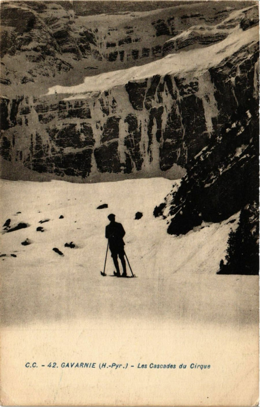 Carte postale ancienne Gavarnie Les Cascades du Cirque
