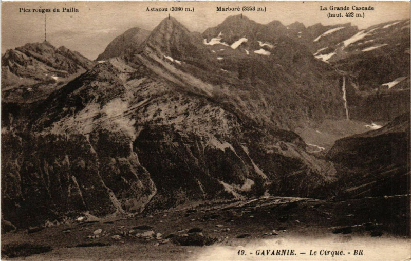 Carte postale ancienne Gavarnie Le Cirque