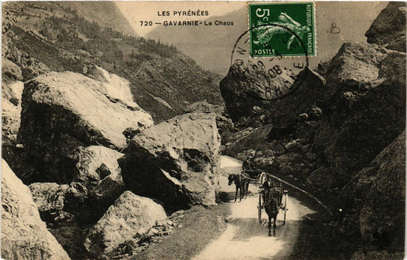 Carte postale ancienne Gavarnie Le Chaos