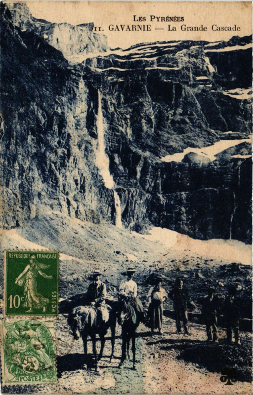 Carte postale ancienne Gavarnie La Grande Cascade